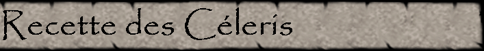 Recette des Cleris